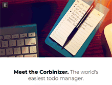 Tablet Screenshot of corbinizer.com